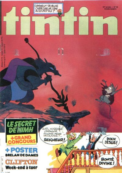 Cover for Nouveau Tintin (Dargaud, 1975 series) #378