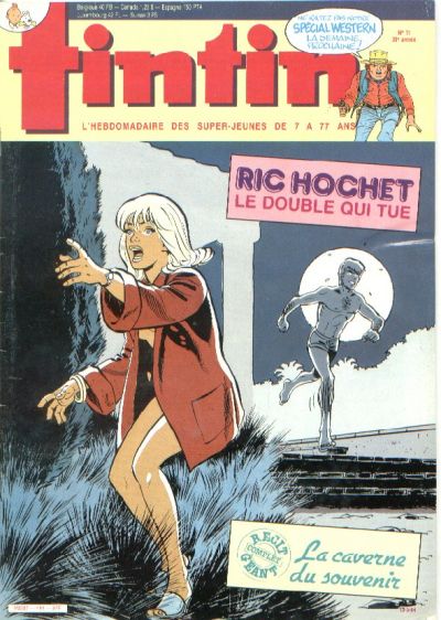 Cover for Nouveau Tintin (Dargaud, 1975 series) #444