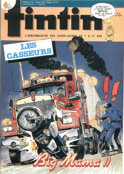 Cover for Nouveau Tintin (Dargaud, 1975 series) #472