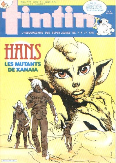 Cover for Nouveau Tintin (Dargaud, 1975 series) #509