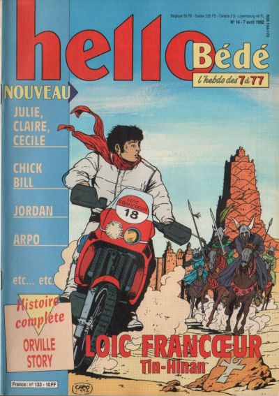 Cover for Hello Bédé (Le Lombard, 1989 series) #133