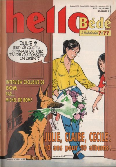 Cover for Hello Bédé (Le Lombard, 1989 series) #193
