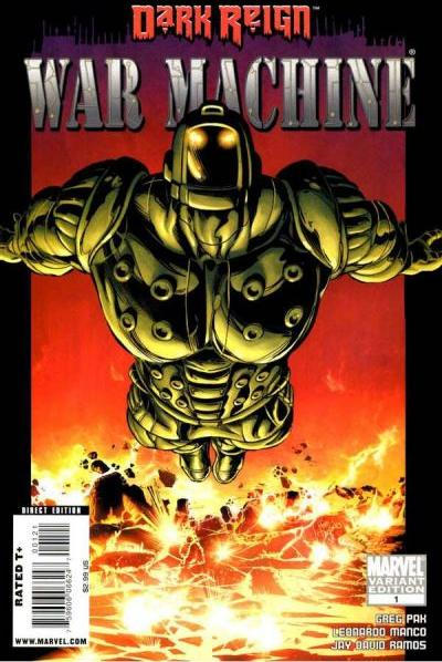 Cover for War Machine (Marvel, 2009 series) #1 [Variant Edition]