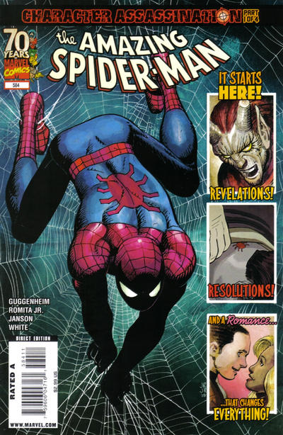 Cover for The Amazing Spider-Man (Marvel, 1999 series) #584 [Direct Edition]