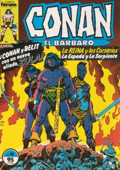 Cover for Conan el Bárbaro (Planeta DeAgostini, 1983 series) #18