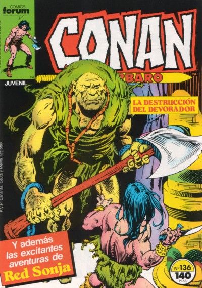 Cover for Conan el Bárbaro (Planeta DeAgostini, 1983 series) #136