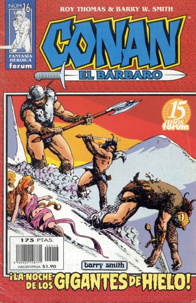 Cover for Conan el bárbaro (Planeta DeAgostini, 1998 series) #16