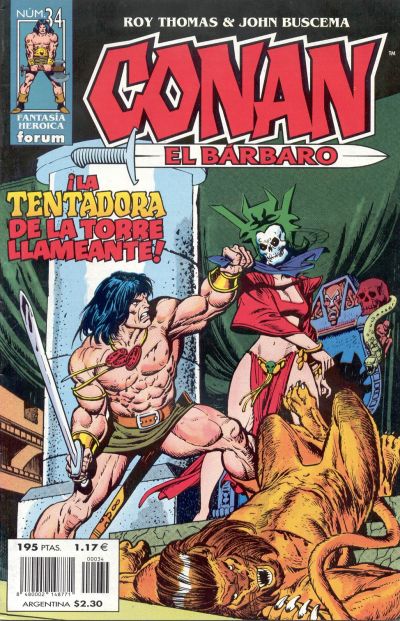 Cover for Conan el bárbaro (Planeta DeAgostini, 1998 series) #34