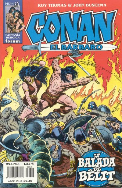Cover for Conan el bárbaro (Planeta DeAgostini, 1998 series) #60