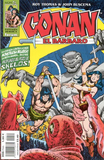 Cover for Conan el bárbaro (Planeta DeAgostini, 1998 series) #74