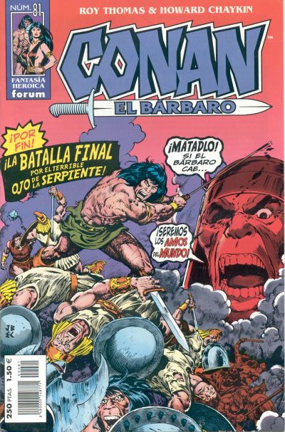 Cover for Conan el bárbaro (Planeta DeAgostini, 1998 series) #81