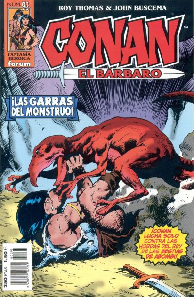 Cover for Conan el bárbaro (Planeta DeAgostini, 1998 series) #93