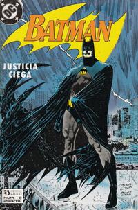 Cover for Batman [Batman Justicia Ciega] (Zinco, 1990 series) #3