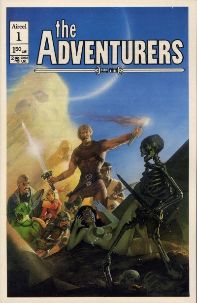 Cover for The Adventurers (Aircel Publishing, 1986 series) #1 [Nude Cover]