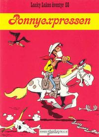 Cover Thumbnail for Lucky Lukes äventyr / Lucky Luke klassiker (Bonniers, 1979 series) #58 - Ponnyexpressen