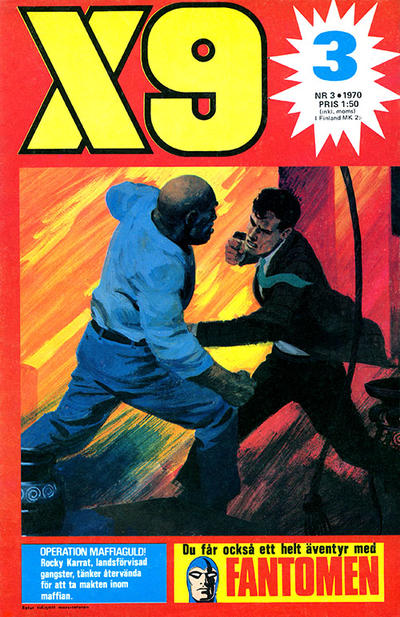 Cover for X9 (Semic, 1969 series) #3/1970
