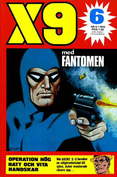 Cover for X9 (Semic, 1969 series) #6/1970
