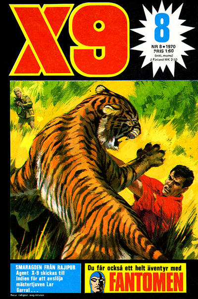 Cover for X9 (Semic, 1969 series) #8/1970