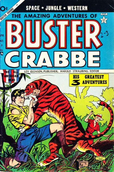Cover for Buster Crabbe (Lev Gleason, 1953 series) #3
