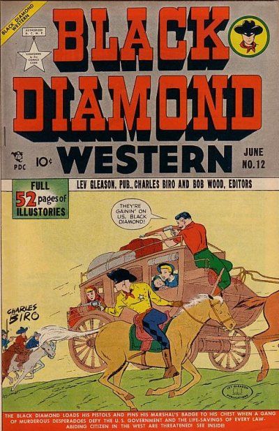 Cover for Black Diamond Western (Lev Gleason, 1949 series) #12