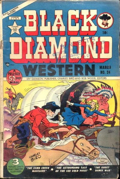 Cover for Black Diamond Western (Lev Gleason, 1949 series) #24