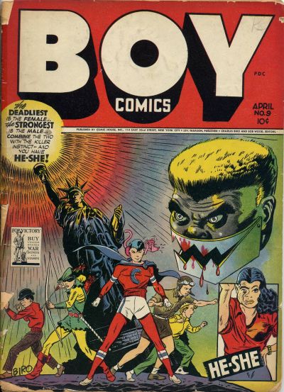 Cover for Boy Comics (Lev Gleason, 1942 series) #9