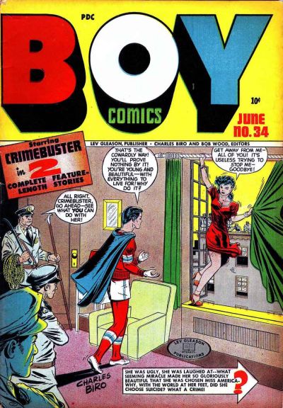 Cover for Boy Comics (Lev Gleason, 1942 series) #34
