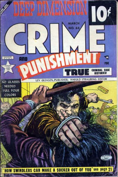 Cover for Crime and Punishment (Lev Gleason, 1948 series) #66