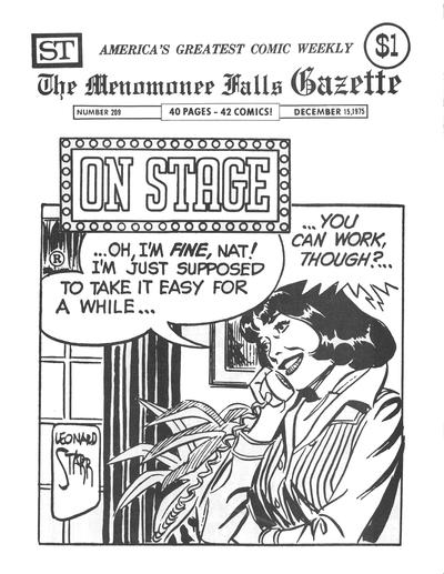Cover for The Menomonee Falls Gazette (Street Enterprises, 1971 series) #209