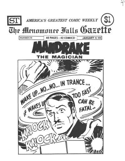Cover for The Menomonee Falls Gazette (Street Enterprises, 1971 series) #214