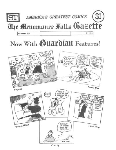 Cover for The Menomonee Falls Gazette (Street Enterprises, 1971 series) #226