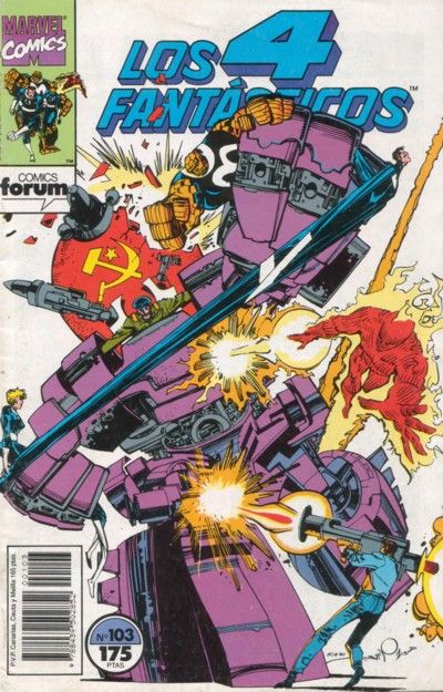 Cover for Los 4 Fantásticos (Planeta DeAgostini, 1983 series) #103