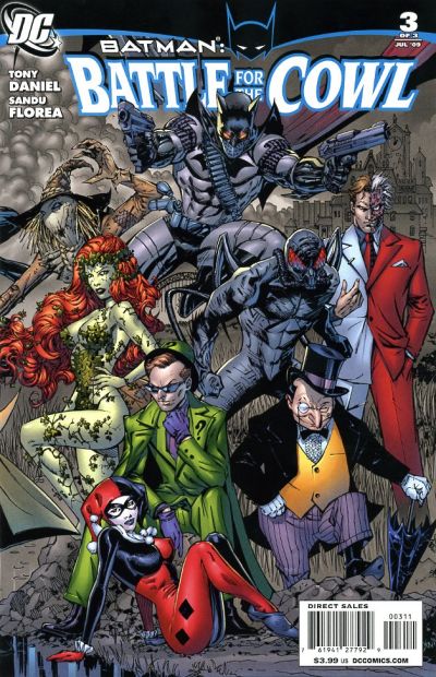 Cover for Batman: Battle for the Cowl (DC, 2009 series) #3 [Tony S. Daniel Group Cover]