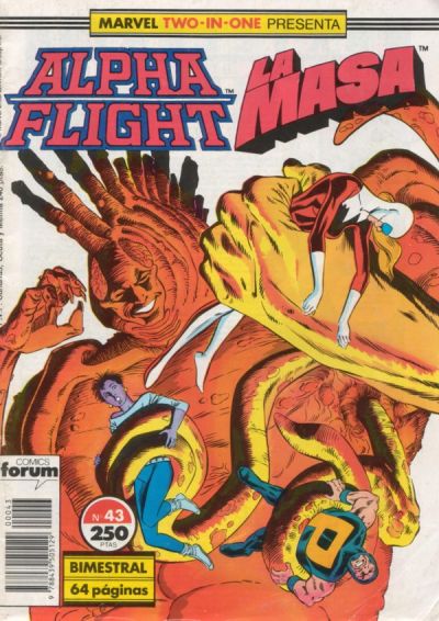 Cover for Marvel Two-In-One Alpha Flight & La Masa (Planeta DeAgostini, 1988 series) #43