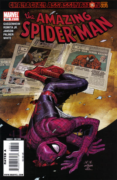 Cover for The Amazing Spider-Man (Marvel, 1999 series) #588 [Direct Edition]