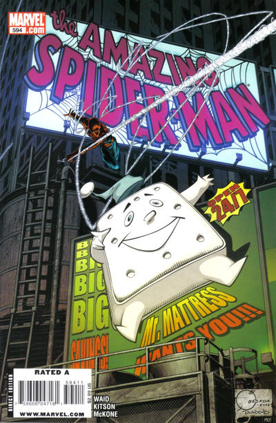 Cover for The Amazing Spider-Man (Marvel, 1999 series) #594 [Direct Edition]