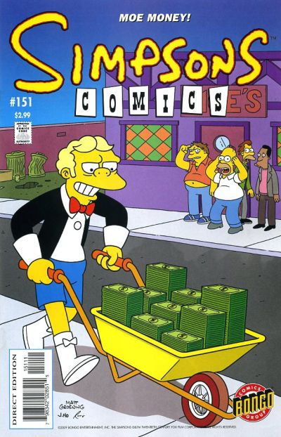 Cover for Simpsons Comics (Bongo, 1993 series) #151
