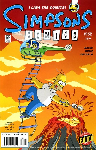 Cover for Simpsons Comics (Bongo, 1993 series) #152