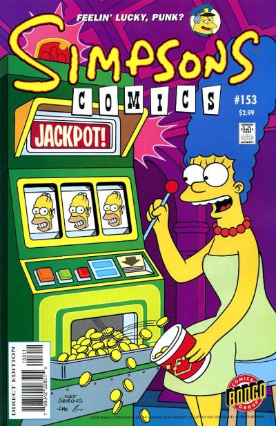 Cover for Simpsons Comics (Bongo, 1993 series) #153
