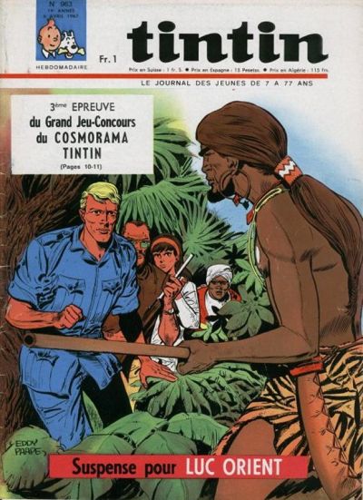 Cover for Journal de Tintin (Dargaud, 1948 series) #963