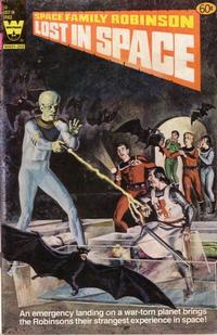 Cover for Space Family Robinson, Lost in Space on Space Station One (Western, 1974 series) #58 [Yellow Logo]