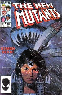 Cover Thumbnail for The New Mutants (Marvel, 1983 series) #18 [Direct]