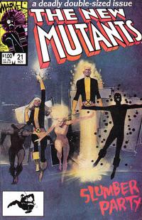 Cover for The New Mutants (Marvel, 1983 series) #21 [Direct]