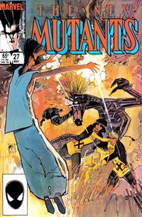 Cover for The New Mutants (Marvel, 1983 series) #27 [Direct]
