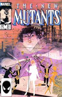 Cover for The New Mutants (Marvel, 1983 series) #31 [Direct]
