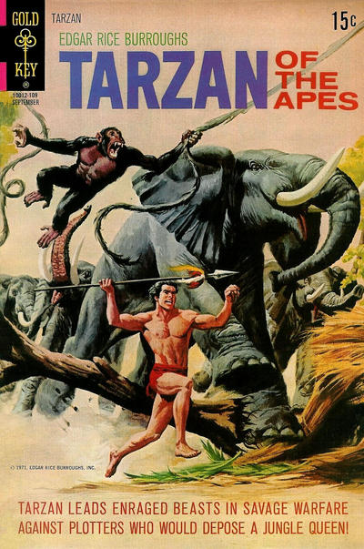 Cover for Edgar Rice Burroughs' Tarzan of the Apes (Western, 1962 series) #203