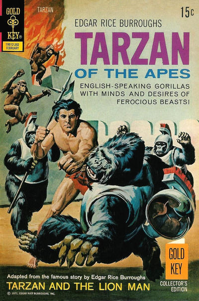 Cover for Edgar Rice Burroughs' Tarzan of the Apes (Western, 1962 series) #206