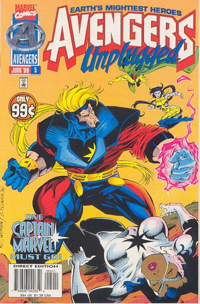 Cover for Avengers Unplugged (Marvel, 1995 series) #5 [Direct Edition]