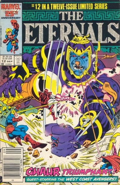 Cover for Eternals (Marvel, 1985 series) #12 [Newsstand]