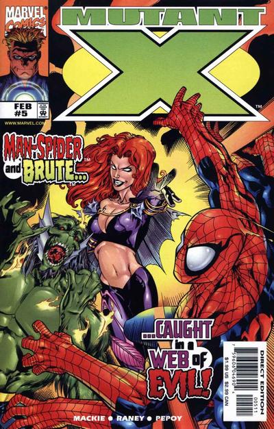 Cover for Mutant X (Marvel, 1998 series) #5 [Direct Edition]